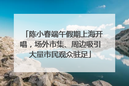 陈小春端午假期上海开唱，场外市集、周边吸引大量市民观众驻足