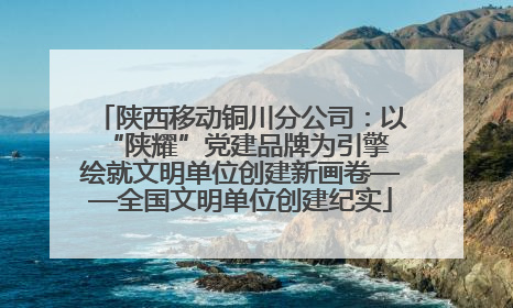 陕西移动铜川分公司：以“陕耀”党建品牌为引擎 绘就文明单位创建新画卷——全国文明单位创建纪实