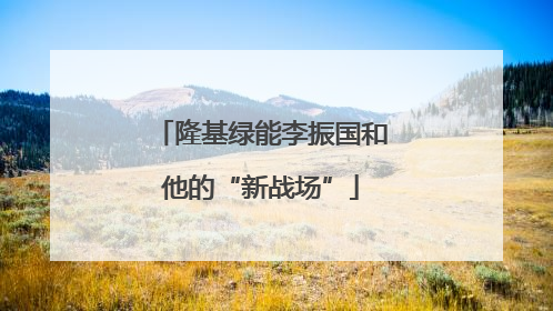 隆基绿能李振国和他的“新战场”