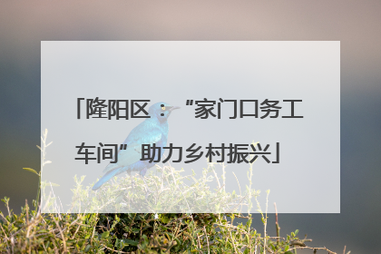 隆阳区：“家门口务工车间”助力乡村振兴