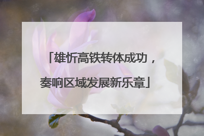 雄忻高铁转体成功，奏响区域发展新乐章