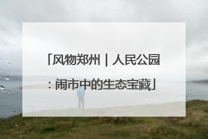 风物郑州｜人民公园：闹市中的生态宝藏