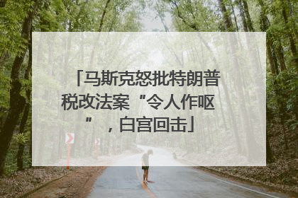 马斯克怒批特朗普税改法案“令人作呕”，白宫回击