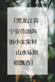 黑龙江省宁安市渤海镇小朱家村：山水环抱稻飘香