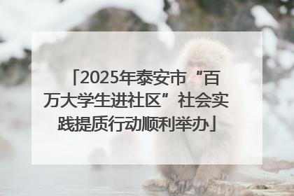 2025年泰安市“百万大学生进社区”社会实践提质行动顺利举办