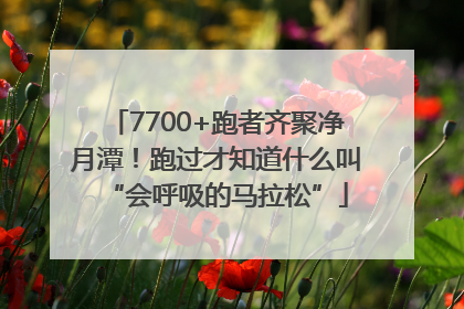 7700+跑者齐聚净月潭！跑过才知道什么叫“会呼吸的马拉松”