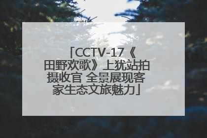 CCTV-17《田野欢歌》上犹站拍摄收官 全景展现客家生态文旅魅力