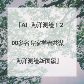 AI+海洋测绘！200多名专家学者共谋海洋测绘新图景